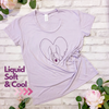 Heart Horse Liquid Soft T-Shirt - Lilac