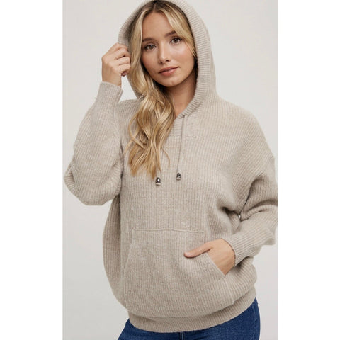 BluIvy Oversize Knit Hoodie