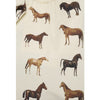 All the Horses Zip Tote Bag with Pocket