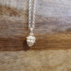 Solid Sterling Pine Cone Necklace