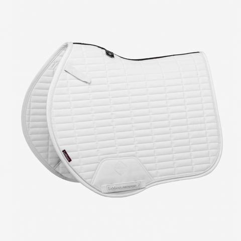 LeMieux ProSport Euro Jump Suede Saddle Pad - White