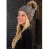Panache Grey Cable Knit Toque