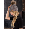 Panache Grey Cable Knit Toque