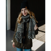 Panache Grey & Brown Multi Knit Scarf