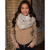 Panache Cream & Grey Infinity Scarf