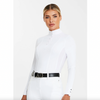 Aztec Diamond Long Sleeve Show Shirt - White