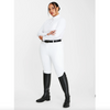 Aztec Diamond Long Sleeve Show Shirt - White