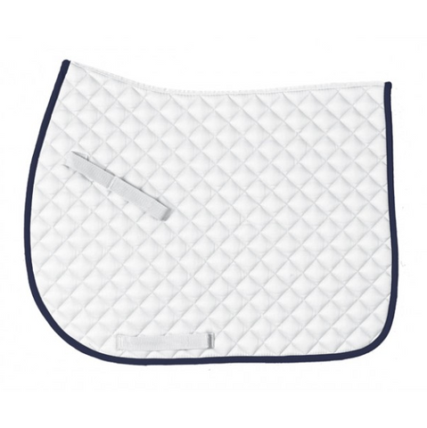 Centaur Everday Jump Saddle Pad - White/Navy