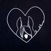 Heart Horse T-Shirt- Black