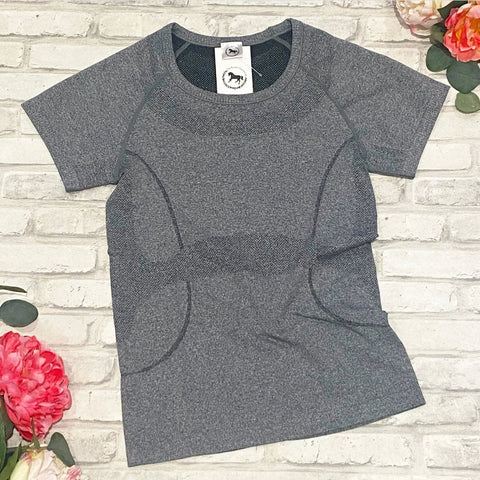 Blissful Prescott Tech Top - Grey