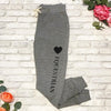 Blissful Equestrian Black Heart Sweatpants