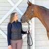 Blissful Equestrian Puffer Vest- Black