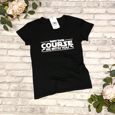 May The Course Be With You Short Sleeve - Black