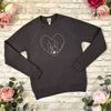 Heart Horse Sweatshirt - Charcoal