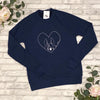 Heart Horse Youth Sweatshirt - Navy